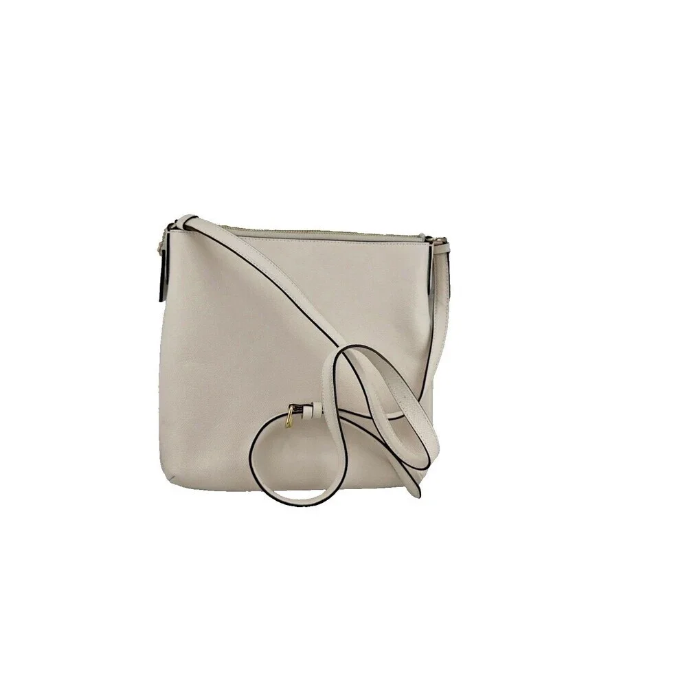 Coach C1556 Crossgrain Leather Rowan File Bag Crossbody Handbag Chalk - Picture 3 of 6